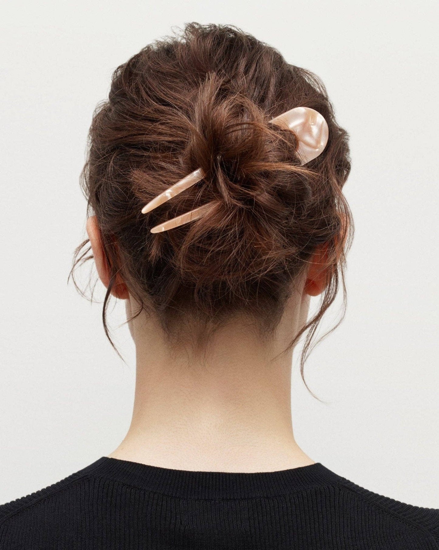 French Hair Pin in Midnight Horn