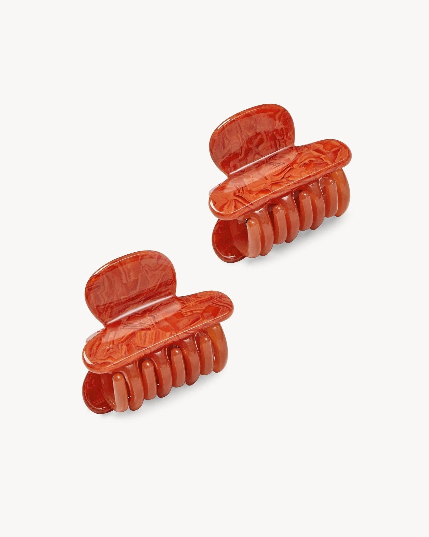 Twin Heirloom Claws in Poppy
