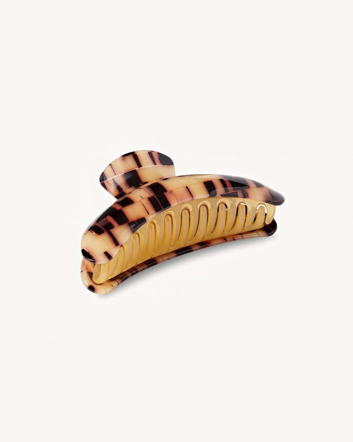 Jumbo Heirloom Claw in Blonde Checker