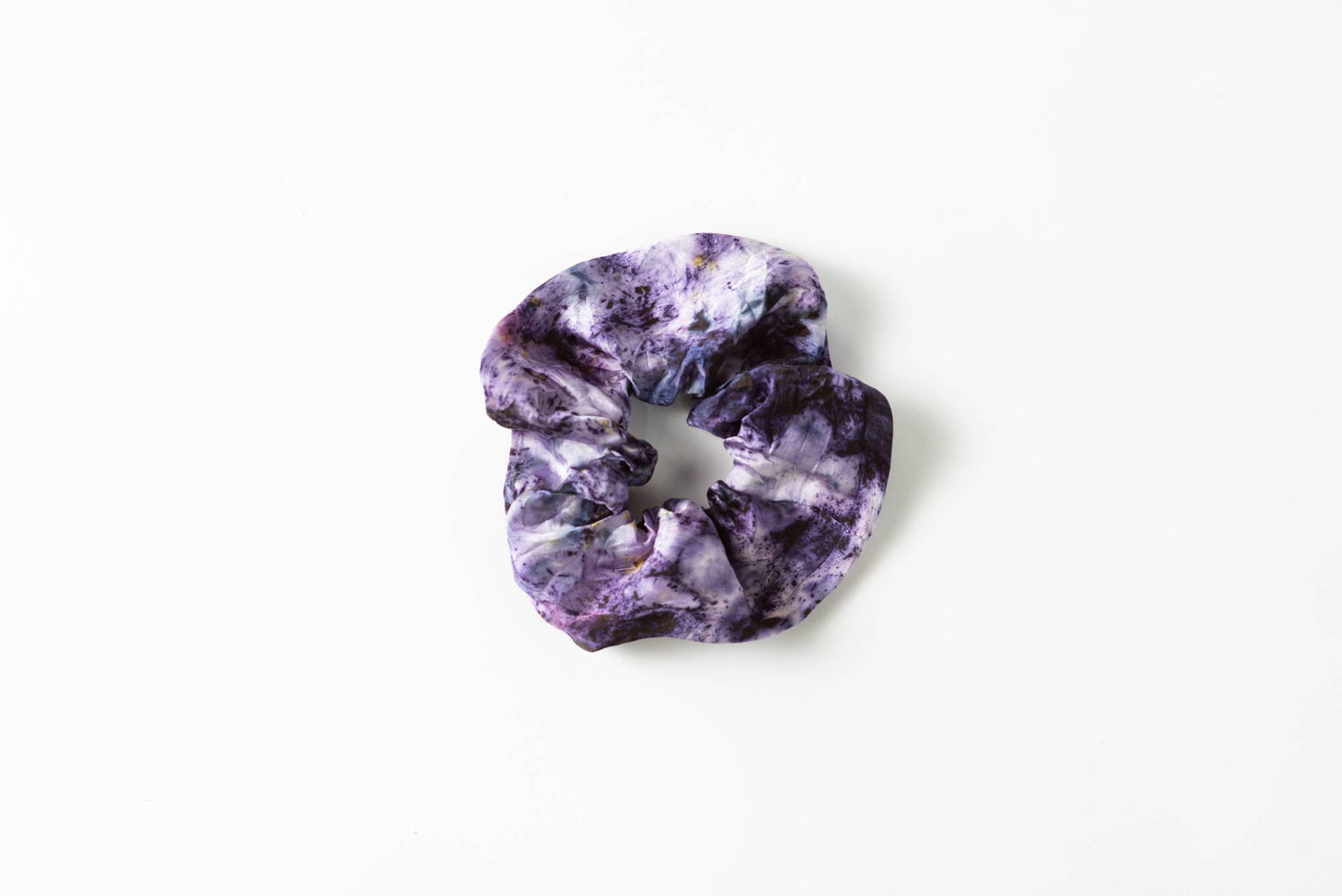Botanically Dyed Silk Scrunchie: Yellow
