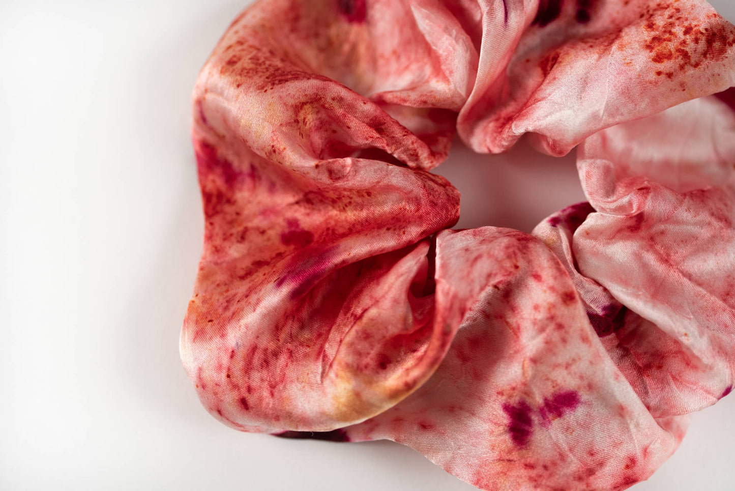 Botanically Dyed Silk Scrunchie: Yellow