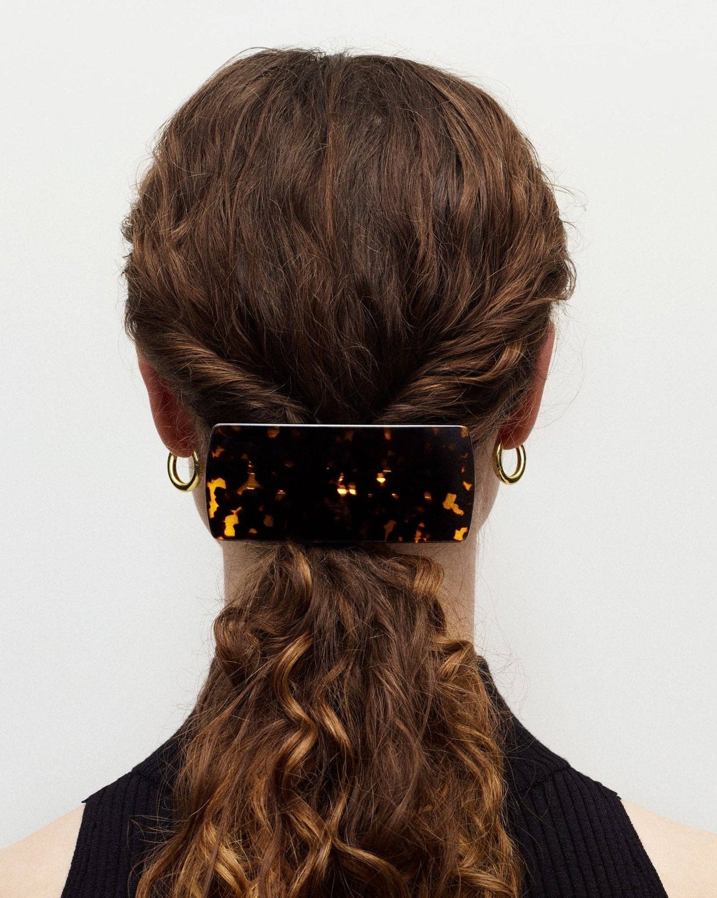 Jumbo Box Barrette in Classic Tortoise
