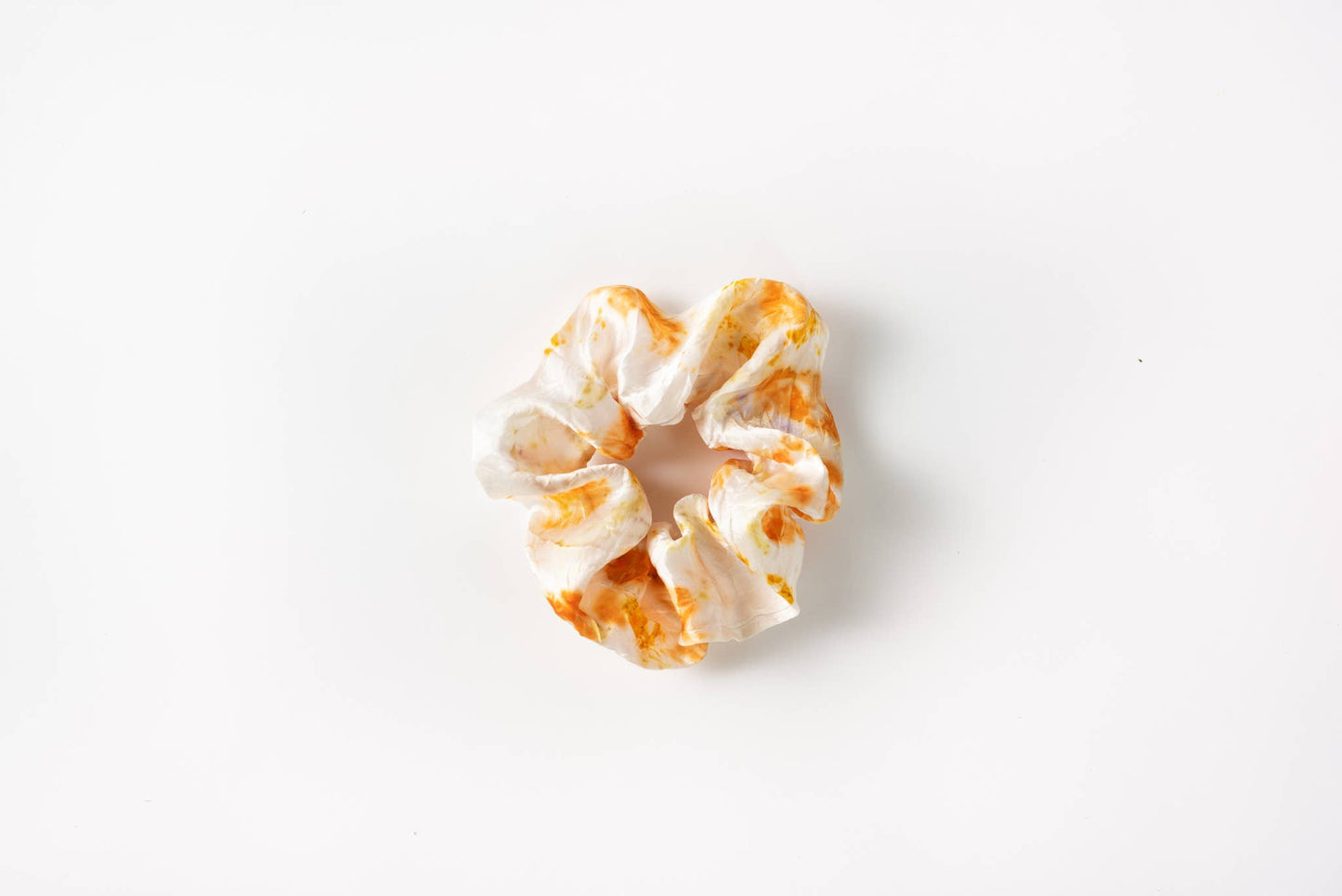 Botanically Dyed Silk Scrunchie: Pink