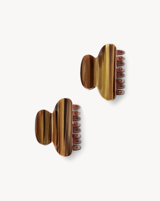 Twin Heirloom Claw in Tiger's Eye