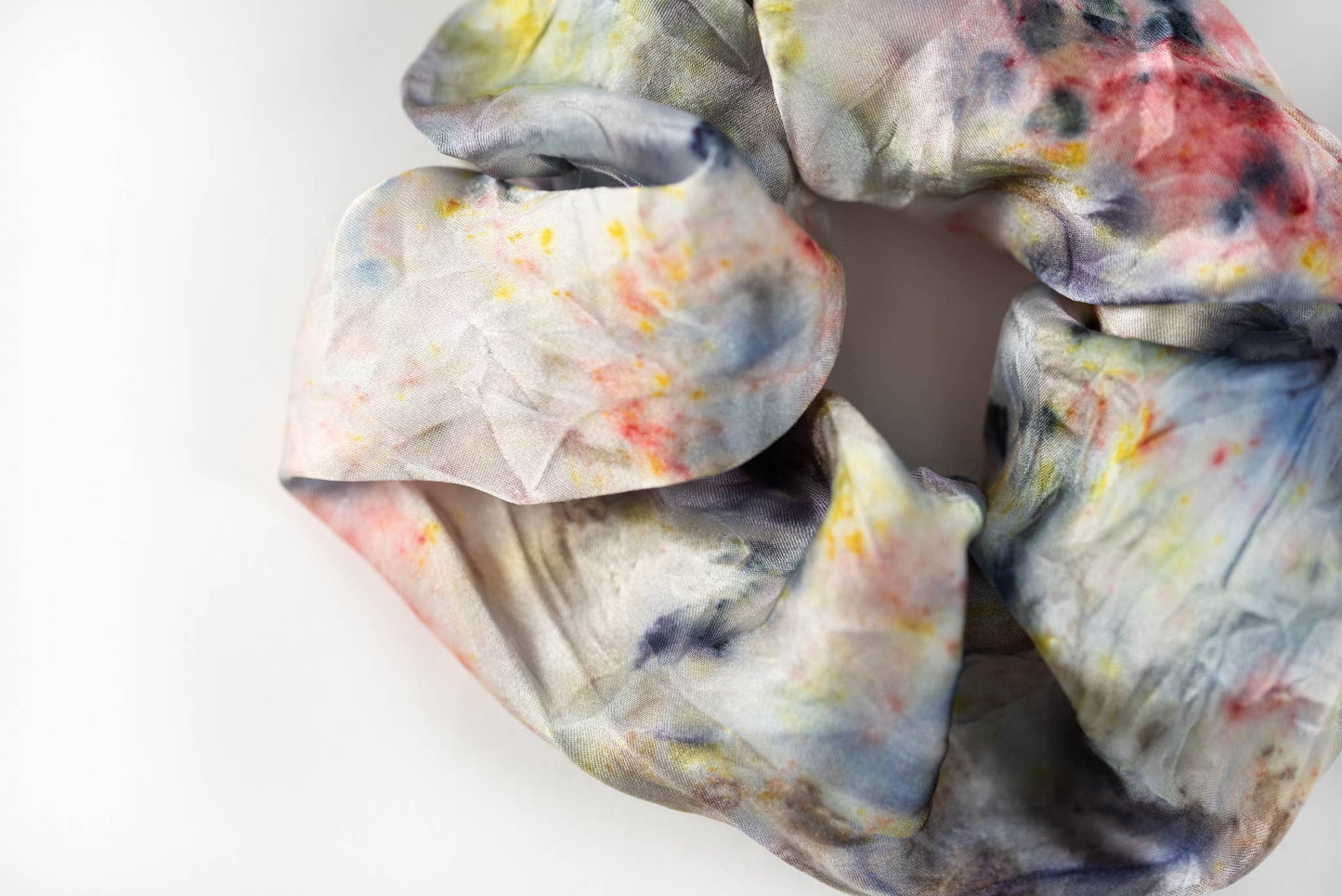 Botanically Dyed Silk Scrunchie: Pink