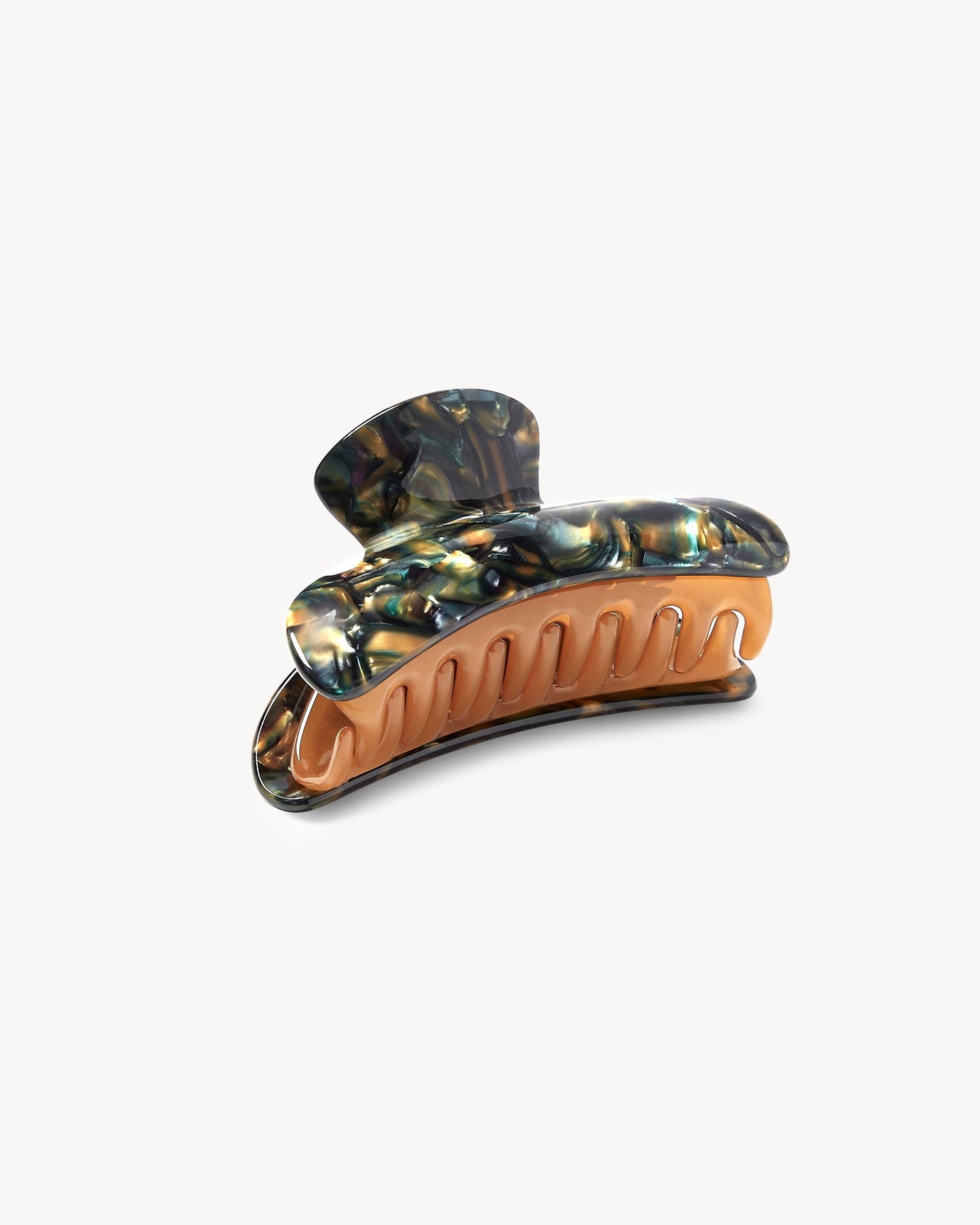 Grande Heirloom Claw in Green Tortoise