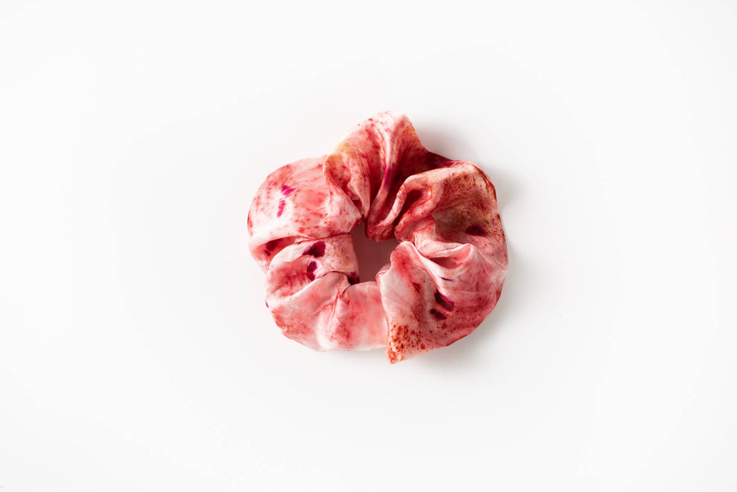 Botanically Dyed Silk Scrunchie: Purple