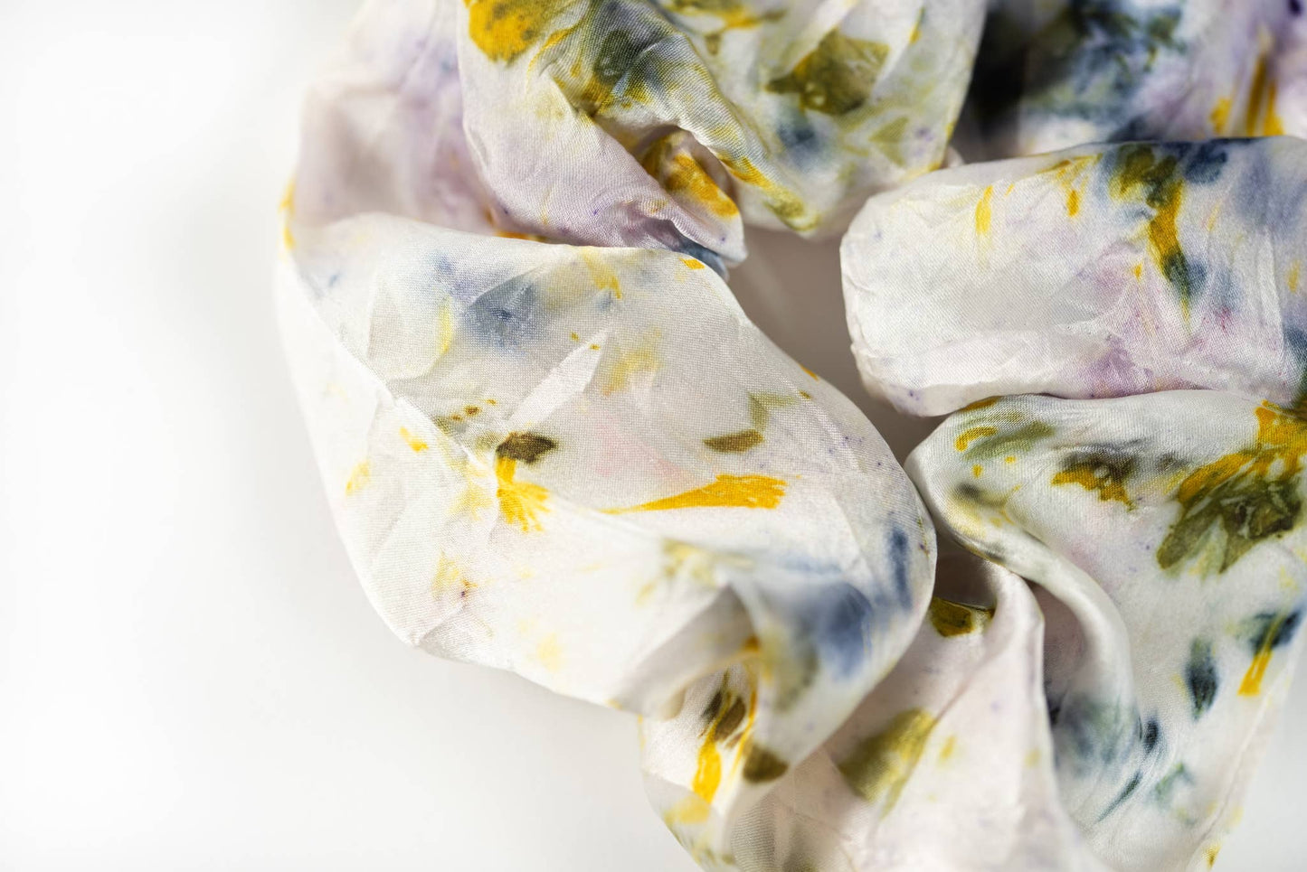 Botanically Dyed Silk Scrunchie: Pink