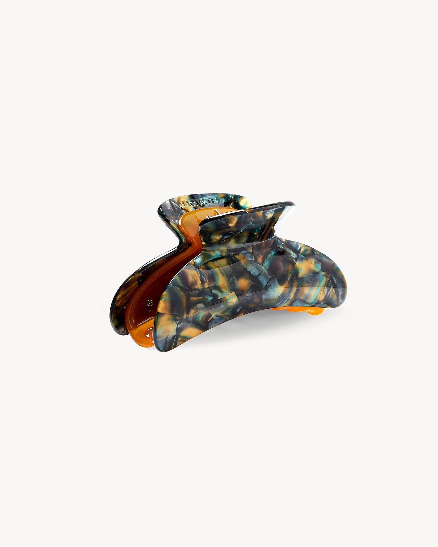 Grande Heirloom Claw in Green Tortoise
